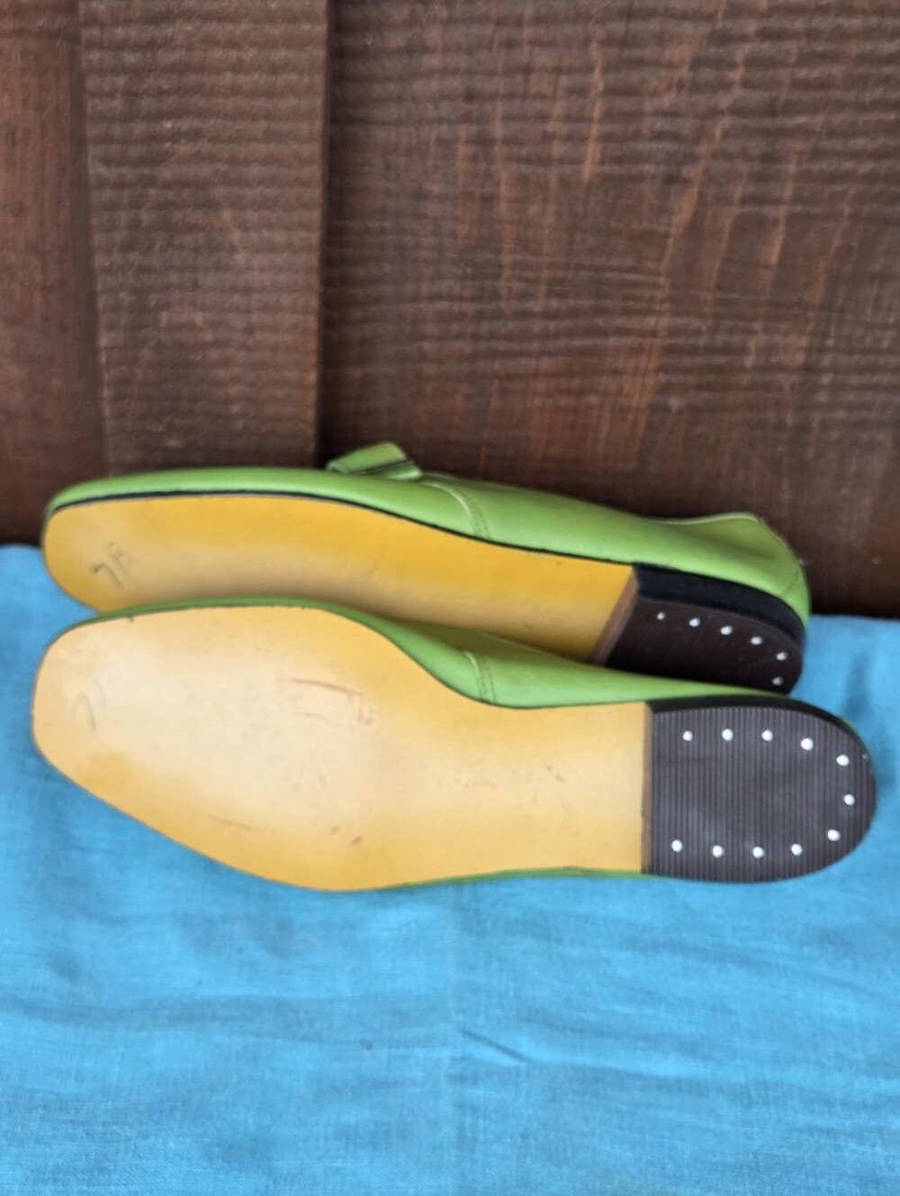 Viner 1960s Green Leather Shoes - Picture 6 of 7